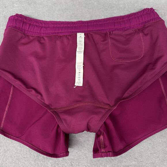 Lululemon Hotty Hot Shorts Sz 4 High Rise 4" Pink Fuschia Drawstring Run Pocket - Picture 6 of 10